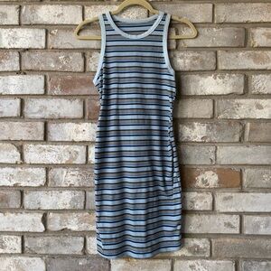 SHEIN Striped Ribbed Fitted Sleeveless Dress